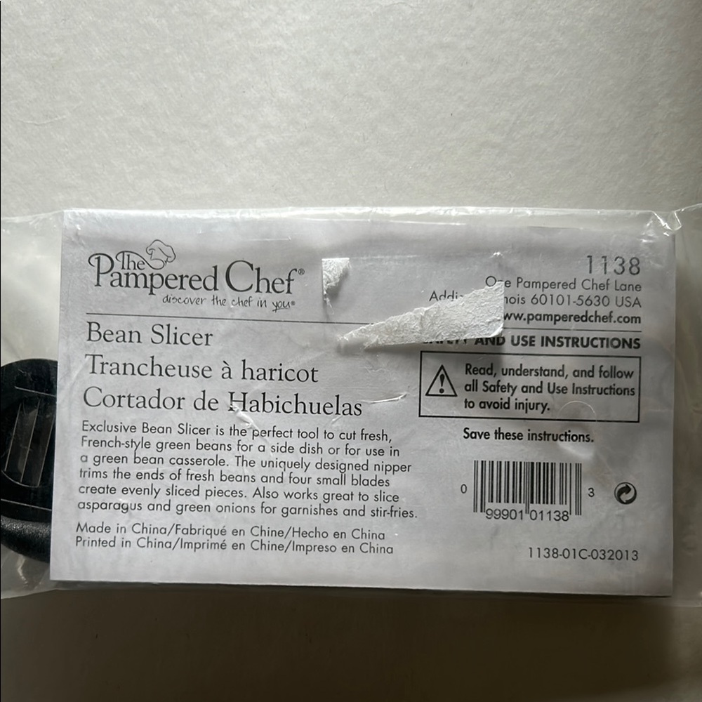 Bean Slicer Pampered Chef